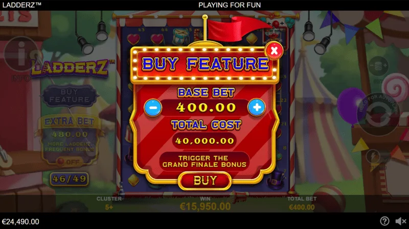 Ladderz - bonus buy screen