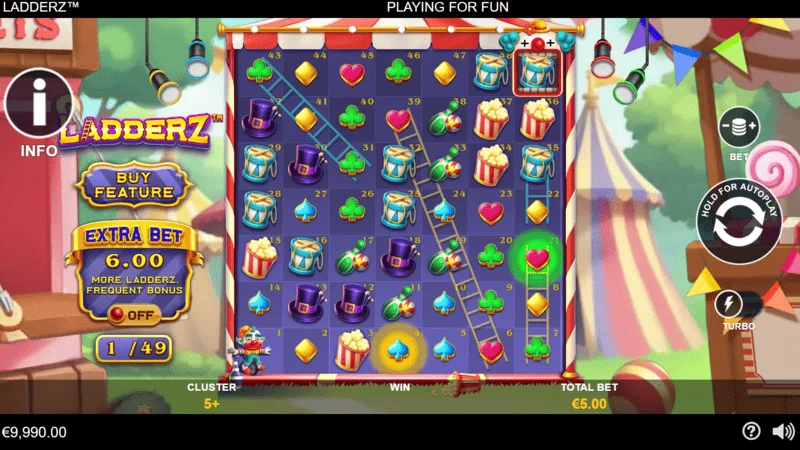 Ladderz - main 7x7 game screen